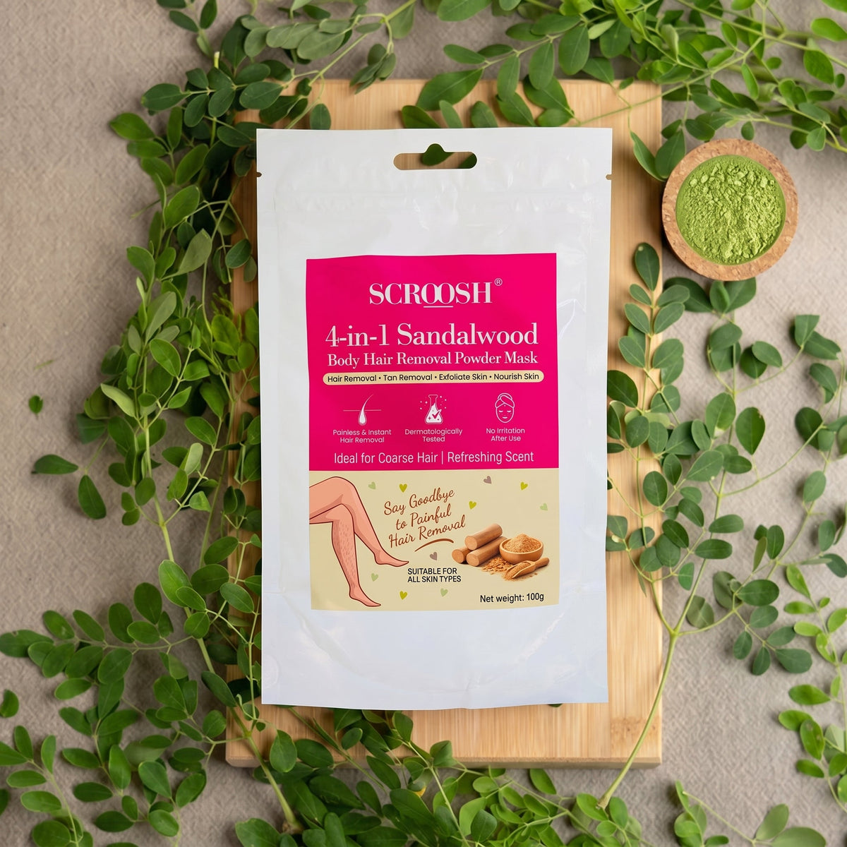 🚫🪒 4-in-1 Bikini Hair Removal Wax Powder Mask - Two Different Flavors Available✨🌸