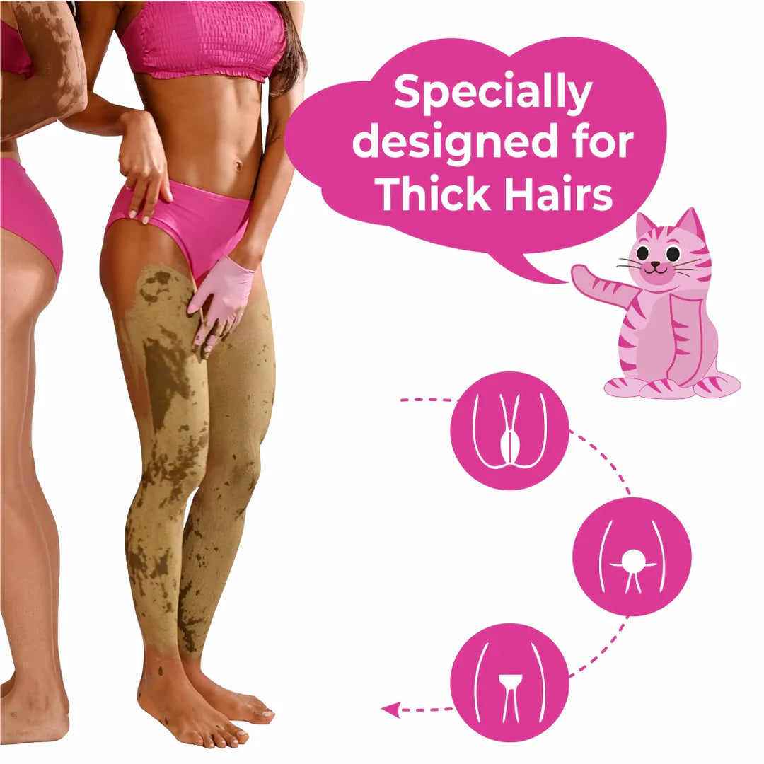 🚫🪒 4-in-1 Bikini Hair Removal Wax Powder Mask - Two Different Flavors Available✨🌸