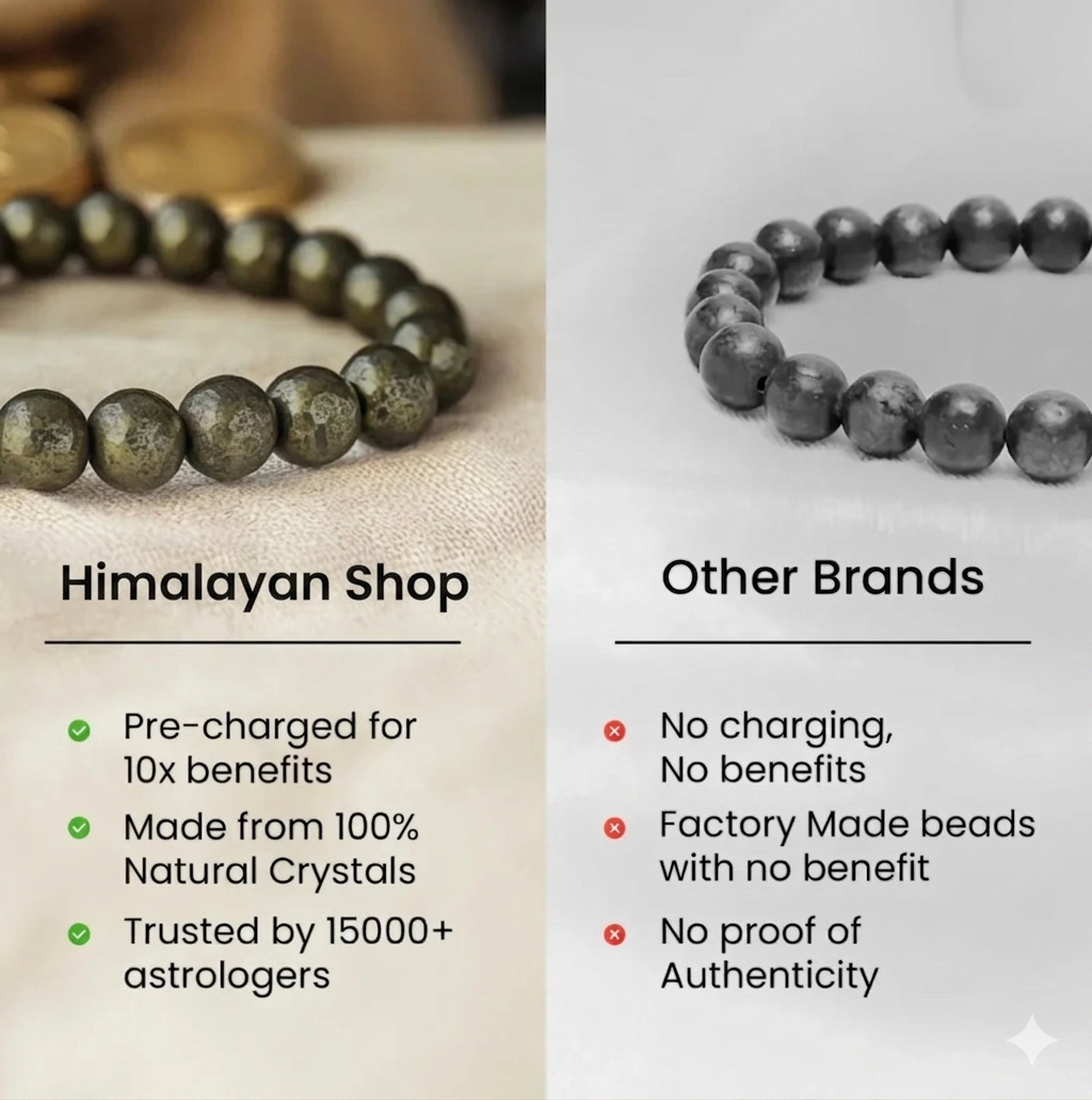 Pure Raw Pyrite Bracelet - Attracts Wealth | Boosts Confidence | Improves Stamina | Energized