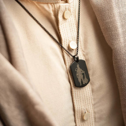 Black Hanuman Chalisha Pendant with Chain (रू.1199)