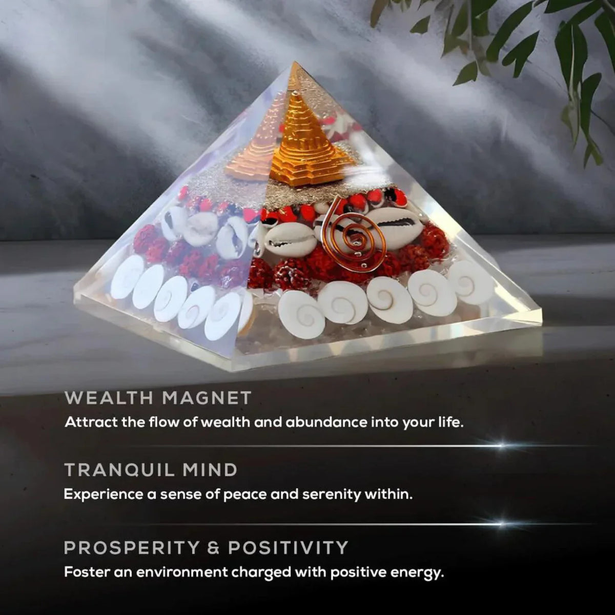 Shree Dhan Laxmi Pyramid | Gomti Yantra | (Attracts Wealth)