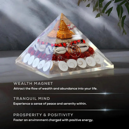 Shree Dhan Laxmi Pyramid | Gomti Yantra | (Attracts Wealth)