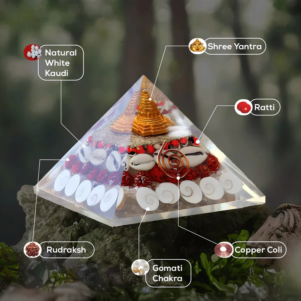 Shree Dhan Laxmi Pyramid | Gomti Yantra | (Attracts Wealth)