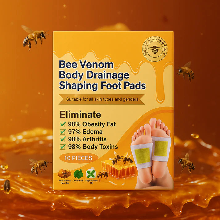 🌿 Bee Venom Foot Patches (Set of 5)