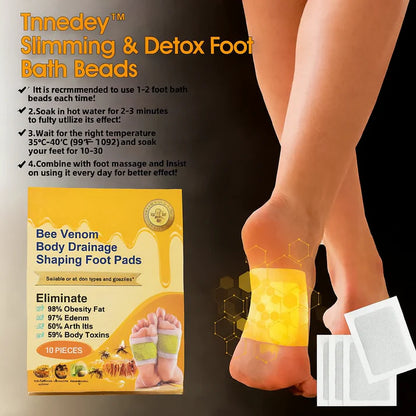 🌿 Bee Venom Foot Patches (Set of 5)